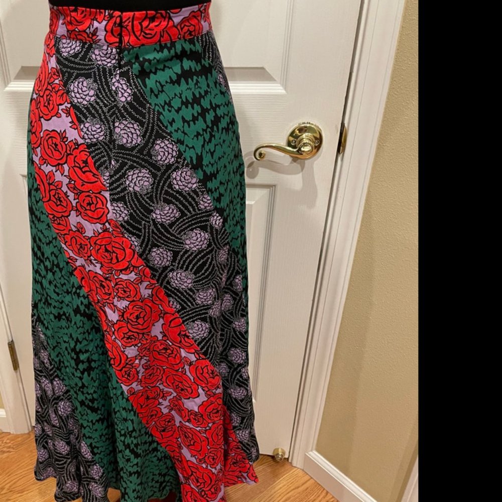 Anthropologie Floral Midi Skirt by Maeve - Sz. 10